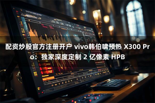 配资炒股官方注册开户 vivo韩伯啸预热 X300 Pro:独家深度定制 2 亿像素 HPB
