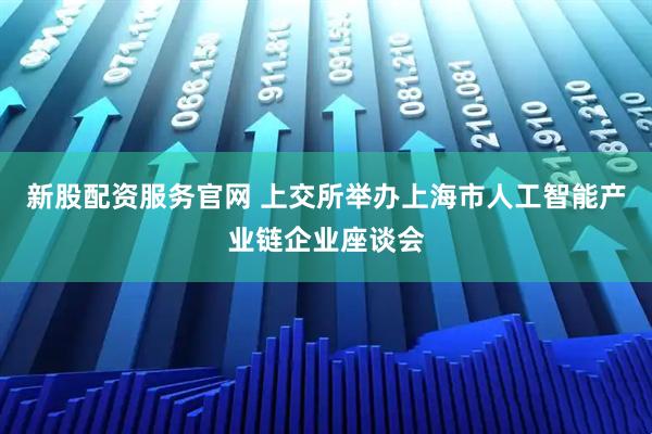 新股配资服务官网 上交所举办上海市人工智能产业链企业座谈会