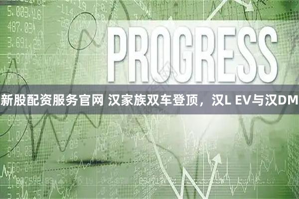 新股配资服务官网 汉家族双车登顶，汉L EV与汉DM