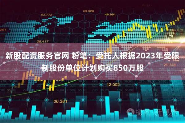 新股配资服务官网 粉笔：受托人根据2023年受限制股份单位计划购买850万股