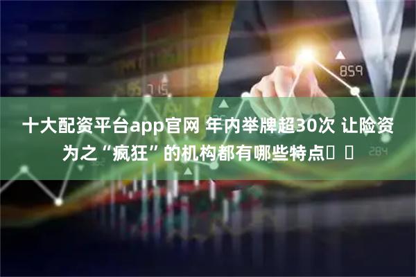 十大配资平台app官网 年内举牌超30次 让险资为之“疯狂”的机构都有哪些特点⋯⋯